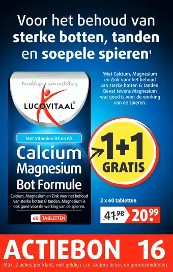 Lucovitaal Calcium Magnesium Bot Formule aanbieding