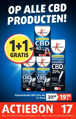 Lucovitaal CBD Producten aanbieding
