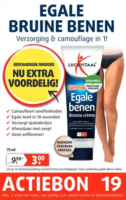 Lucovitaal EGALE BRUINE BENEN aanbieding