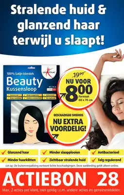 Lucovitaal 100% Satijn Identiek Beauty Kussensloop aanbieding