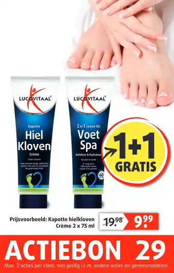 Lucovitaal Hiel Kloven of Voet Spa aanbieding