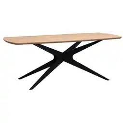 Leen Bakker Eettafel Suzanne - naturel - 200x90 cm aanbieding