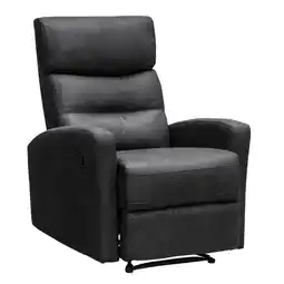 Leen Bakker Relaxfauteuil Jackson - stof - zwart aanbieding