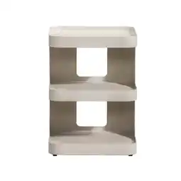 Leen Bakker Bijzettafel Denise - beige - 54x40x40 cm aanbieding