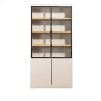 Leen Bakker Wandkast Virgil - zand - 220x110x40 cm aanbieding