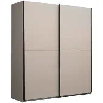 Leen Bakker Schuifdeurkast Dex - kiezel - 198x180x64 cm aanbieding
