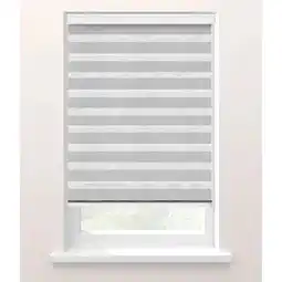 Leen Bakker Fenstr duo-rolgordijn lichtgrijs - 60x175 cm aanbieding
