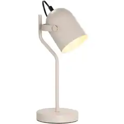 Leen Bakker Bureaulamp Senn - beige metaal - 39xØ17,5 cm aanbieding