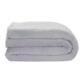 Leen Bakker Sprei Teddy - grijs - 240x220 cm aanbieding
