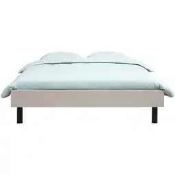 Leen Bakker Bed Nova - kiezelkleur - 140x200 cm aanbieding