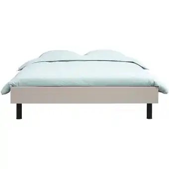 Leen Bakker Bed Nova - kiezelkleur - 140x200 cm aanbieding
