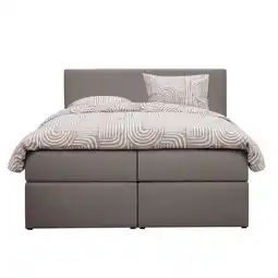 Leen Bakker Boxcombinatie Orebro 6-delig - taupe - 140x200 cm aanbieding