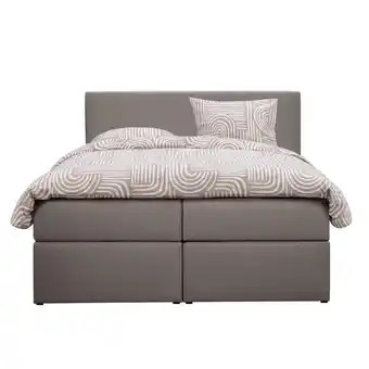 Leen Bakker Boxcombinatie Orebro 6-delig - taupe - 140x200 cm aanbieding