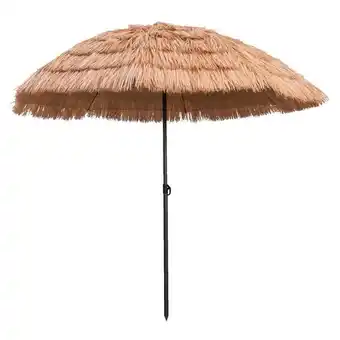 Leen Bakker Parasol Palm Beach – naturel – Ø200 cm aanbieding
