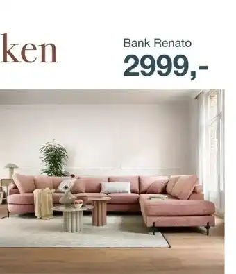 IN.HOUSE Bank Renato aanbieding