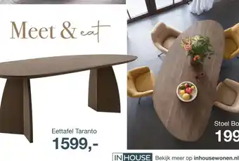IN.HOUSE Eettafel Taranto aanbieding