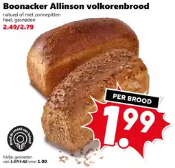 CoopCompact Boonacker Allinson volkorenbrood aanbieding