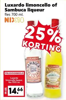 CoopCompact Luxardo limoncello of Sambuca liqueur aanbieding