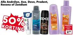 CoopCompact Alle Andrélon, Axe, Dove, Prodent, Rexona of Zendium aanbieding