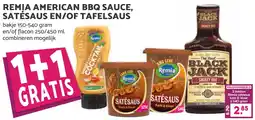 Coop REMIA AMERICAN BBQ SAUCE, SATÉSAUS EN/OF TAFELSAUS aanbieding