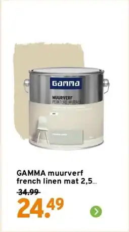 GAMMA GAMMA muurverf french linen mat aanbieding
