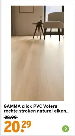 GAMMA GAMMA click PVC Volera rechte stroken naturel eiken houtlook aanbieding