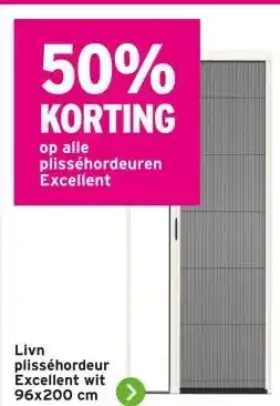 GAMMA Livn plisséhordeur Excellent wit aanbieding