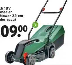 GAMMA Bosch 18V grasmaaier CityMower aanbieding