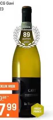 Gall & Gall Gavi La Battistina 75CL aanbieding