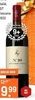 Gall & Gall Mazzei Fonterutoli N.10 75CL aanbieding