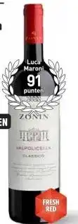 Gall & Gall Zonin Valpolicella Classico 75CL aanbieding