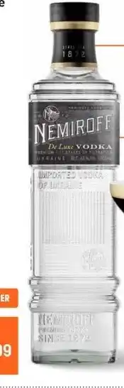 Gall & Gall Nemiroff de Luxe vodka 100CL aanbieding