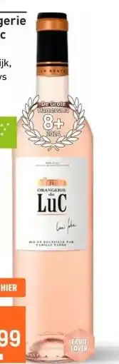 Gall & Gall Orangerie de Luc Rosé 75CL aanbieding