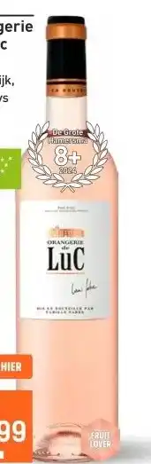 Gall & Gall Orangerie de Luc Rosé 75CL aanbieding