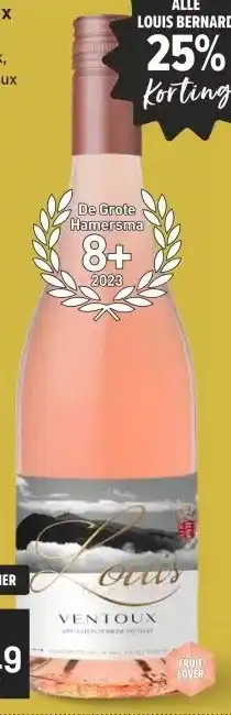 Gall & Gall Louis Bernard Ventoux Rosé 75CL aanbieding