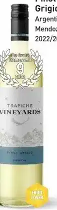 Gall & Gall Trapiche Pinot Grigio 75CL aanbieding