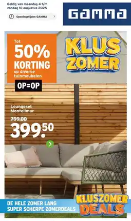 GAMMA Loungeset Montelimar aanbieding