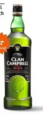 Gall & Gall Clan Campbell Blended Scotch Whisky 100CL aanbieding