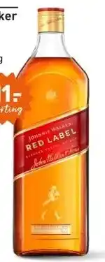Gall & Gall Johnnie Walker Red Label 175CL aanbieding