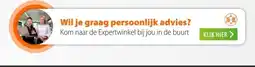 Expert Wil je graag persoonlijk advies? aanbieding