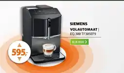 Expert Siemens EQ.300 TF305EF9 Zwart/rvs aanbieding