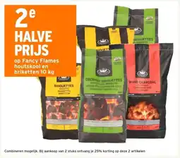 GAMMA op Fancy Flames houtskool en briketten 10 kg aanbieding