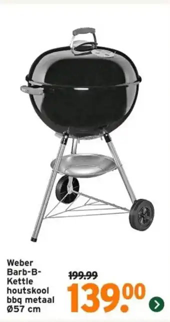 GAMMA Weber Barb-B Kettle houtskool bbq metaal aanbieding