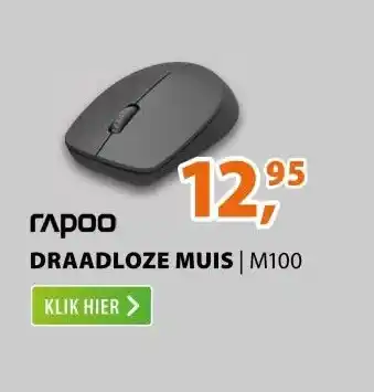 Expert Rapoo M100 Silent Multi-mode Draadloze Muis Zwart aanbieding