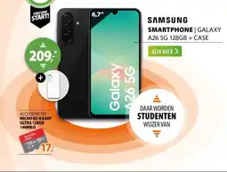 Expert Samsung Galaxy A26 5G 128GB + Clear Case Zwart aanbieding