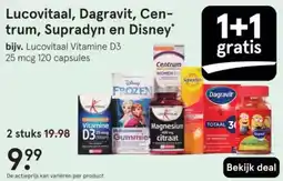 Etos Lucovitaal, Dagravit, Centrum, Supradyn en Disney aanbieding