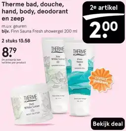 Etos Therme bad, douche, hand, body, deodorant en zeep aanbieding
