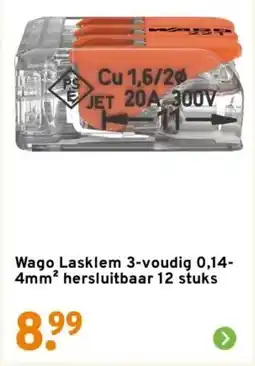 GAMMA Wago Lasklem aanbieding