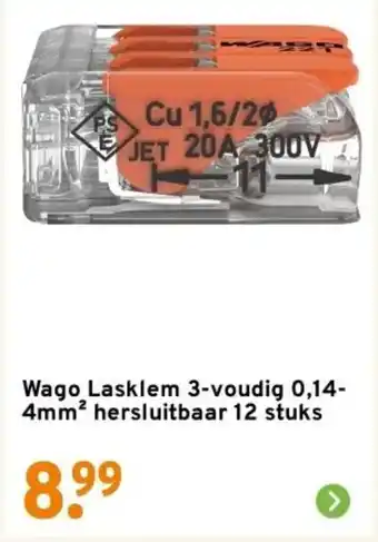 GAMMA Wago Lasklem aanbieding