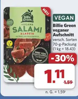 Combi Billie Green veganer Aufschnitt aanbieding